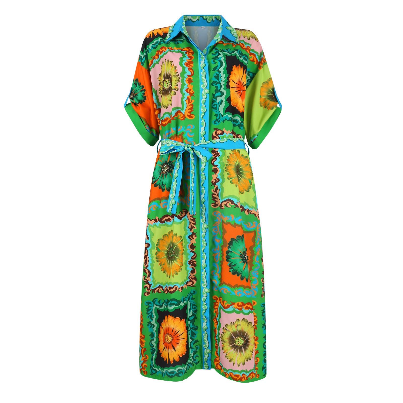 Женская темпераментная длинная юбка со шнуровкой на талии — фото 8