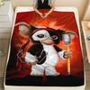 1pz Coperta in Flanella con Stampa Gizmo Gremlins, Alta Qualità per Tutte le Stagioni, Decorazione per la Casa, Calore e Comfort, Perfetta per Regali di Natale