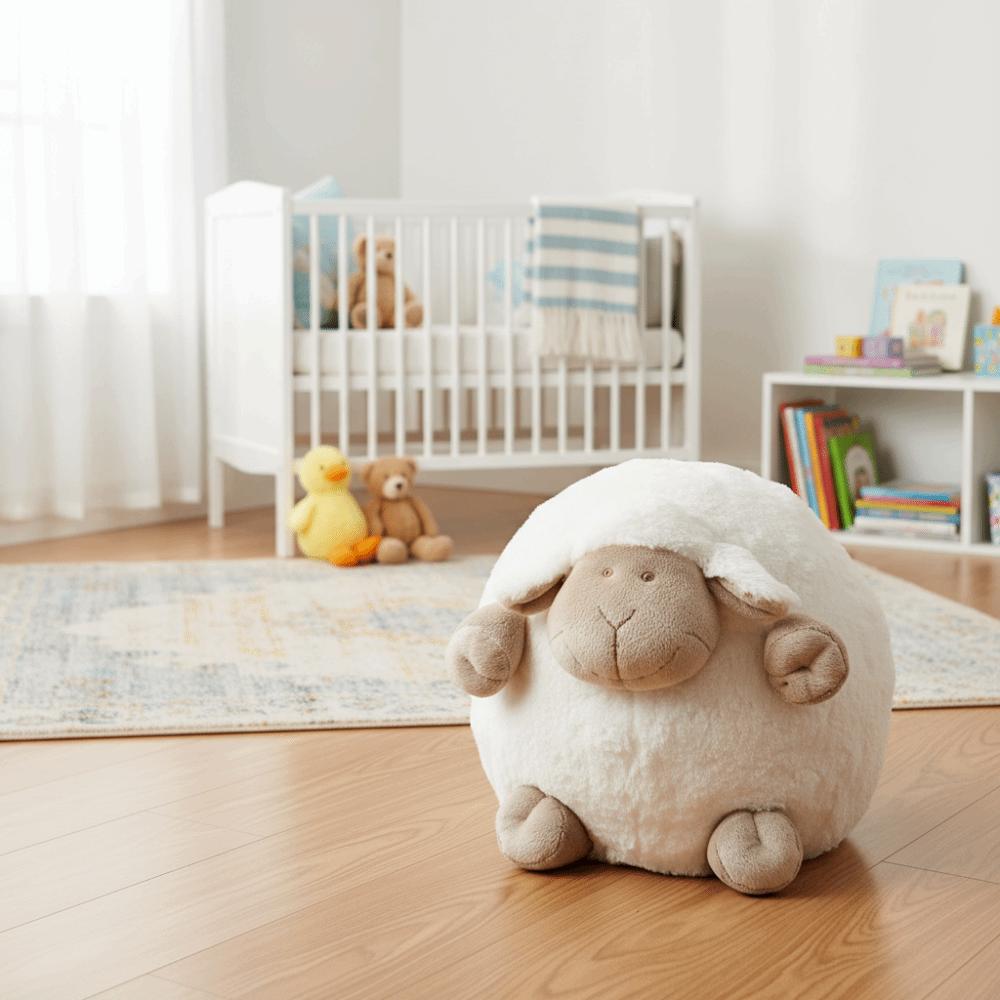 Geschenk Flauschiges Schaf Gemütliches Dickes Kissen Zum Umarmen Hautfreundlicher Wollknäuel Schlafzimmerdekoration