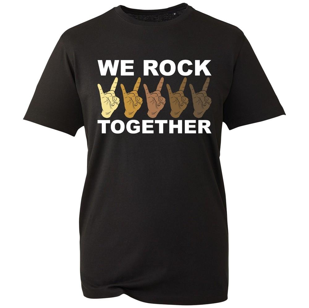 Wir Rocken Zusammen T-Shirt Freundschaft Vereinigte Staaten Unisex Einigkeit Friedenszeichen Logo Unisex T-Shirt