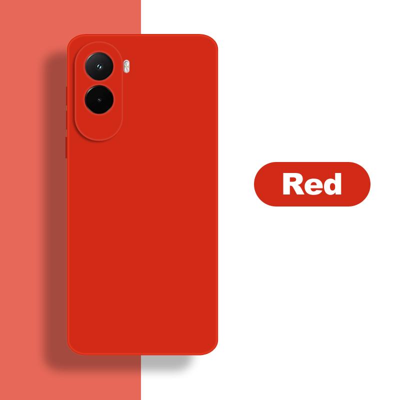 

Для Xiaomi Poco M7 4G Чехол Poco M7 Чехол Мягкий Жидкий Силикон Прочный Бампер Защитный Чехол для Телефона Для Poco M7 4G Funda Poco m7 4g красный