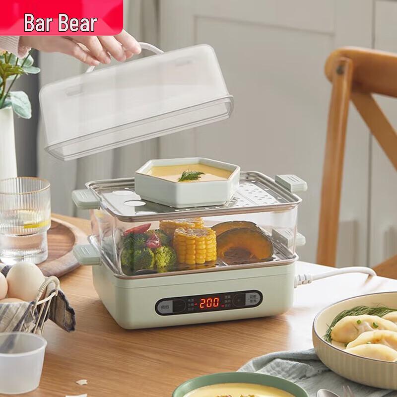 Bear Electric Food Steamer and Egg Cooker CN plug (adapter included)