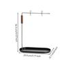 Menu Display Stand with Tray Freestanding Photo Rack Metal Clips