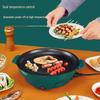 110V Mini Non-Stick Electric Baking Pan & Frying Pot: Multifunctional Home Oven & BBQ Stove