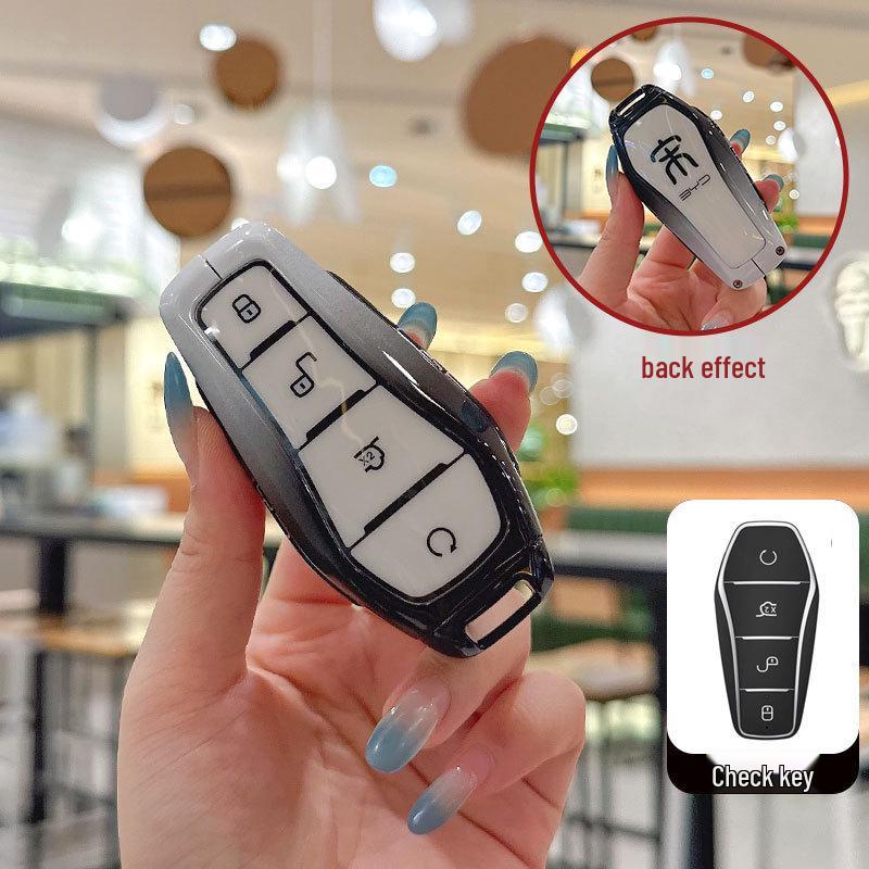 2024 BYD Song LDMI Key Cover: Metal Shell with Buckle