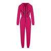 Women Autumn Winter Solid Color Hooded Bodysuit Top with Wide Leg Pants Loose Long Sleeve O Neck Hoodies Suit