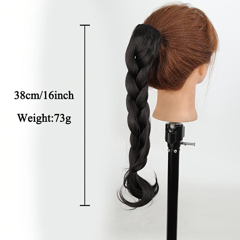 Synthetic Wig Braid Female Catch Clip Ponytail Lazy Temperament Braided Hair Long Braid Low Braided Fake Ponytail