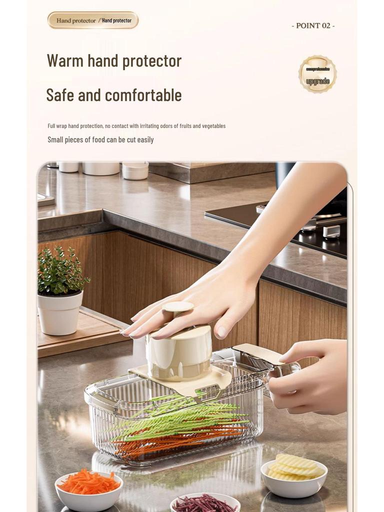 Enhanced Multi-Functional Veggie Cutter & Grater