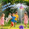 Arroseur Jouet Lanceur de Soucoupe Volante Jouet à Pulvérisation d'Eau Rotation 360° Jeux Amusants pour Jardin Pelouse Extérieur Jouets de Bain pour Enfants