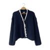 New ArriVals Open Run Women Alpaca Lace V Neck Loose Fit Knit Cardigan