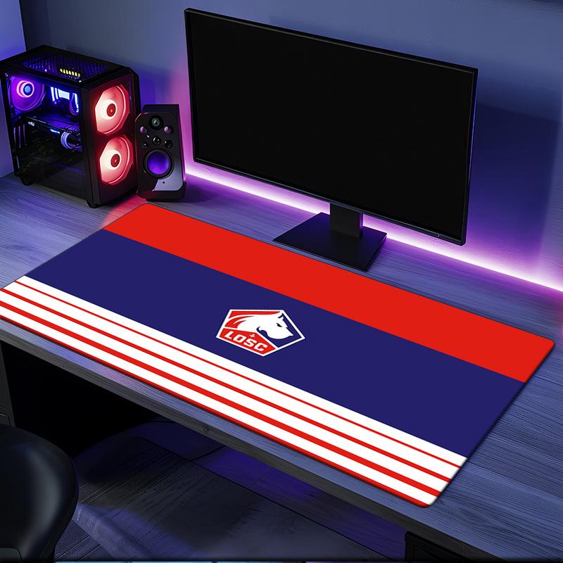Losc Football Crest mouse pad, rubber base, esports desk mat, mouse pad for gamers and office use, gaming desk , easy to clean mat