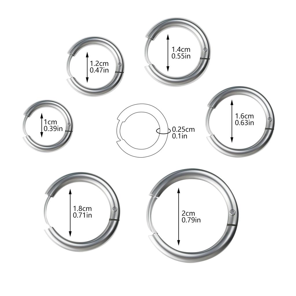 Ear Clip Fashion Simple Stainless Steel Earrings Studs Electroplated Coil Lotus Ear Jewelry Piercing Accessories