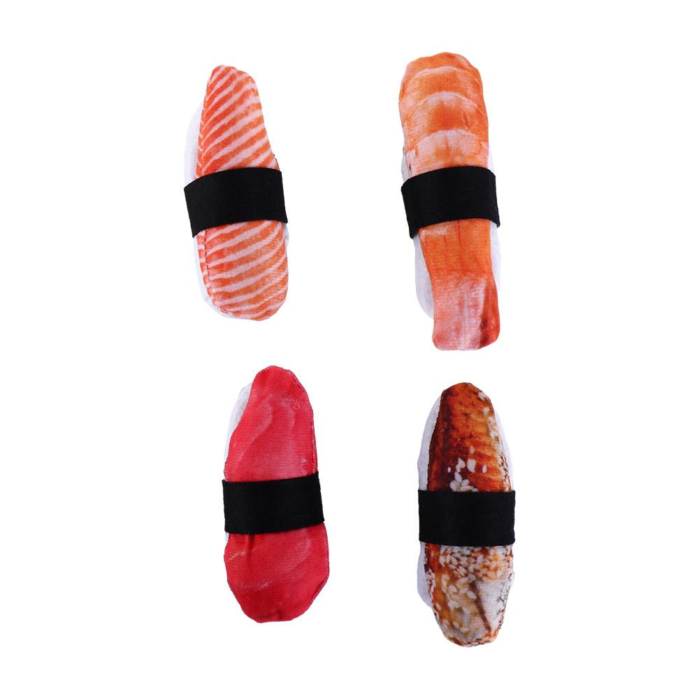 Sushi Shape Cat Molar Toy Simulation Cat Chew Toy Cute Pet Supply  Relieve Boredom