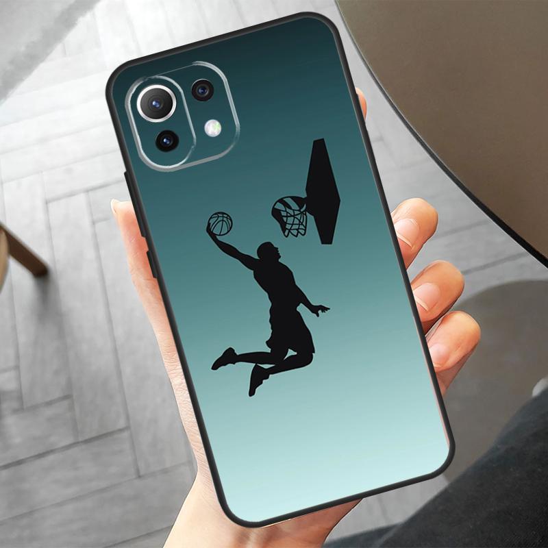 Basketball Korbfall für Xiaomi 14 Ultra 11T 12T 13T Pro 12 13 Lite POCO F6 Pro M6 X3 X5 X6 M5s F3 F5 Hülle