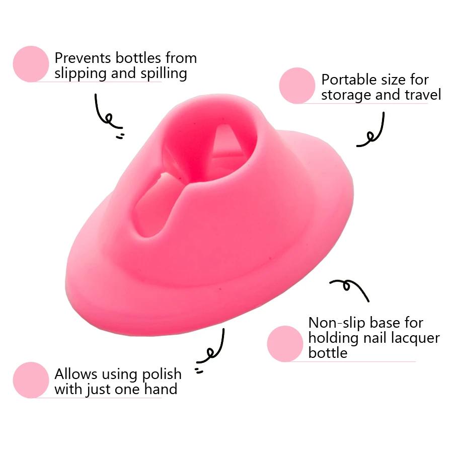 Support de Flacon de Vernis à Ongles, Contenant Souple pour Vernis à Ongles pour Manucure Vernis à Ongles, Outils pour Nail Art