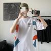 Hong Kong Style Men's Loose Short-Sleeved Harajuku Print T-shirt – Trendy, Versatile Casual Wear