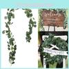 Elegant 2m Artificial Eucalyptus Garland For Vintage Rustic Home Decor And Events