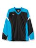 Mizuno Tennis Windbreaker Mesh Size L Shirt, Water-Repellent, Stretch, Lining, Unisex, 62JE7001, 92, Black/Diva Blue,