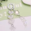 Sweet Heart Keychains Party Gifts Acrylic Material Cute Feather Keychains Handbag Pendent Keyrings for Women Girls