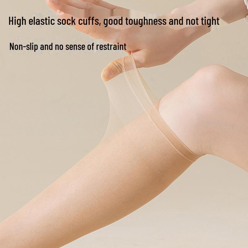 Women's Summer Invisible Anti-Snag Thigh-High Crystal Stockings