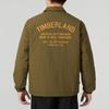 Timberland Letter Print Windproof Breathable Polo Casual Jacket Men Jacket Dark-Olive-Green A6JZD-302