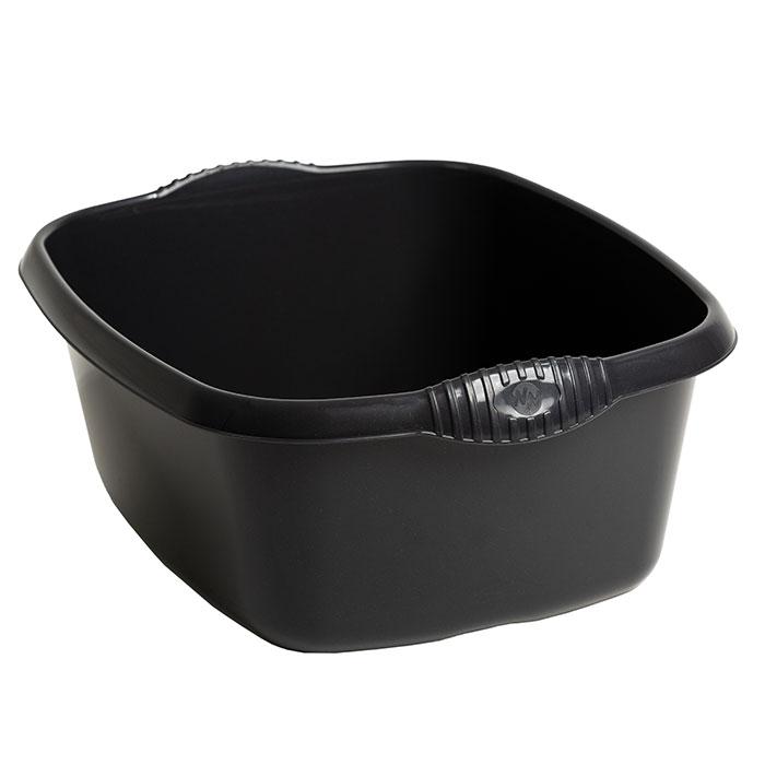 Casa Rectangular Washing Up Bowl Midnight Black 39cm