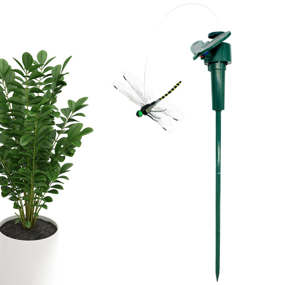 Repellente Naturale per Mosche Esterno in PVC Solare Repellente per Zanzare da Giardino Picchetti a Clip per Libellule Resistente alle Intemperie Controllo Moscerini della Frutta Giardino