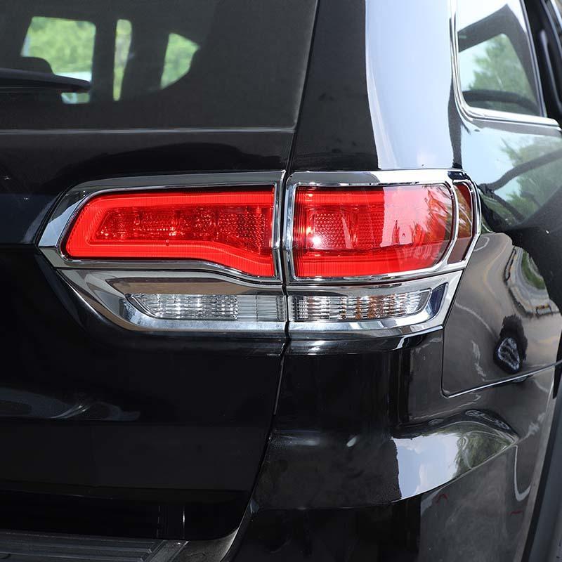 Car Tail Light Cover Decorative Stickers For Jeep Grand Cherokee 2014-2020 Car Exterior Accessories, ABS Plastic