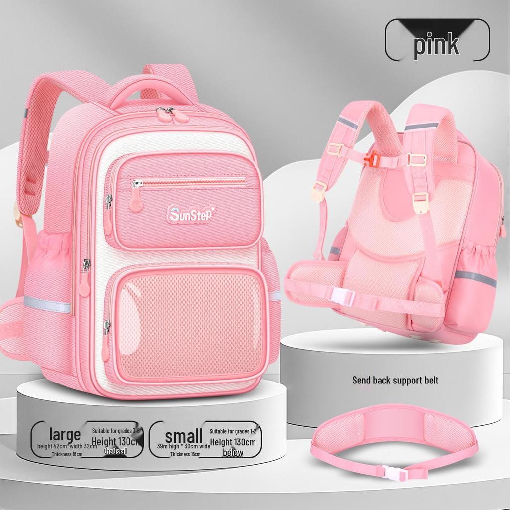 Large Capacity Cartoon Backpack for First To Sixth Graders - Super Lightweight, Cute Design for Boys and Girls