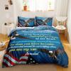 Letter To Son Duvet Cover Set Quote Saying Well-Known Saying Aphorism Bedding Set Inspirational Letters Polyester Qulit Cover