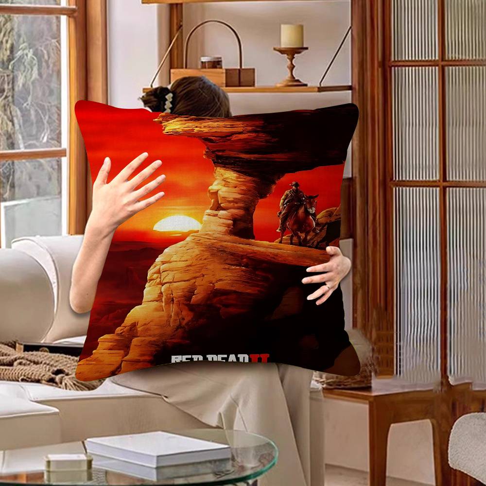 Game R-Red Dead-R-Redemptions 2 Pillow Gifts Home Office Furnishings Bedroom Sofa Car Cushion Cover Case 45x45cm