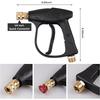 Short Handle High Pressure Cleaning Gun, Single Gun, with 5 Nozzles To Choose From, Suitable for Car Washing and Garden Cleaning