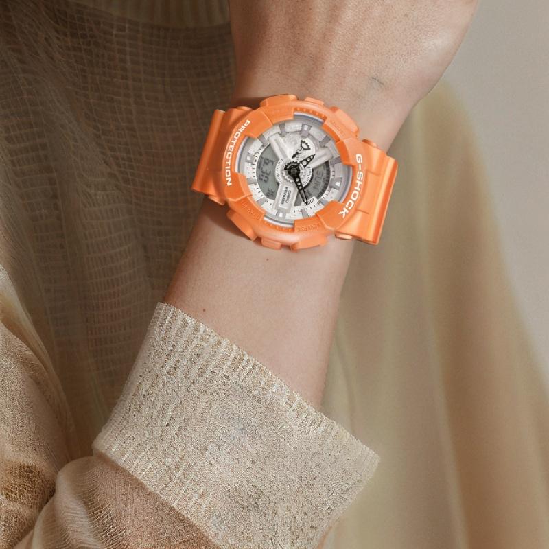 Casio CASIOG-SHOCK Summer Refreshing Smoothie Series Waterproof Movement Quartz Movement Resin Strap Japanese and Korean Watch Men's Watch GA-110SG-4A