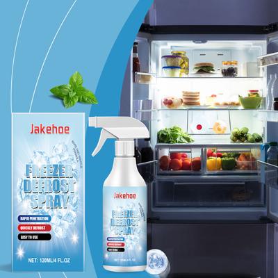 Jakehoe Sprej na odmrazování chladničky 120 ml Odmrazovací prostředek do mrazničky a rozmrazovací sprej Snadné odmrazování, šetří elektřinu a pachy