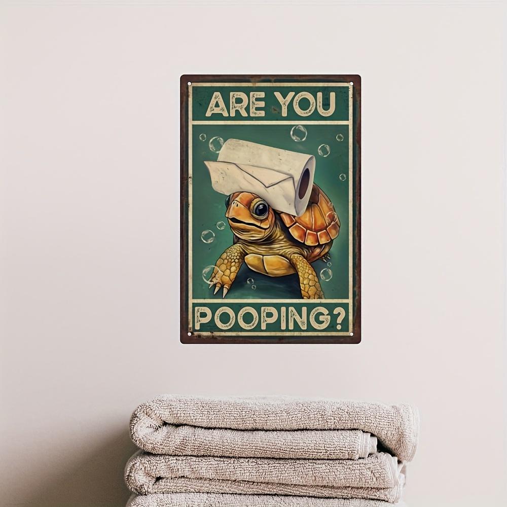 1pc, Vintage Metal Sign - Funny Quotes Wall Art for Home, Kitchen and Bathroom Decor - 7.8 x 11.8 inches