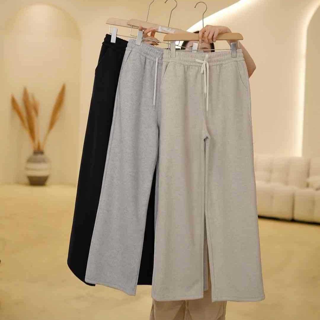 

Versatile Nylon-Feel Waist Casual Pants W Large