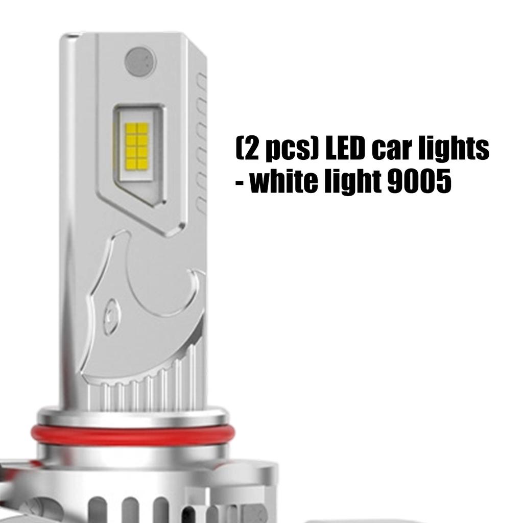 2pcs 9005 LED Auto Bulbs Bright Illumination Energy Saving Tech Universal Vehicle Application Efficient Heat Dissipation