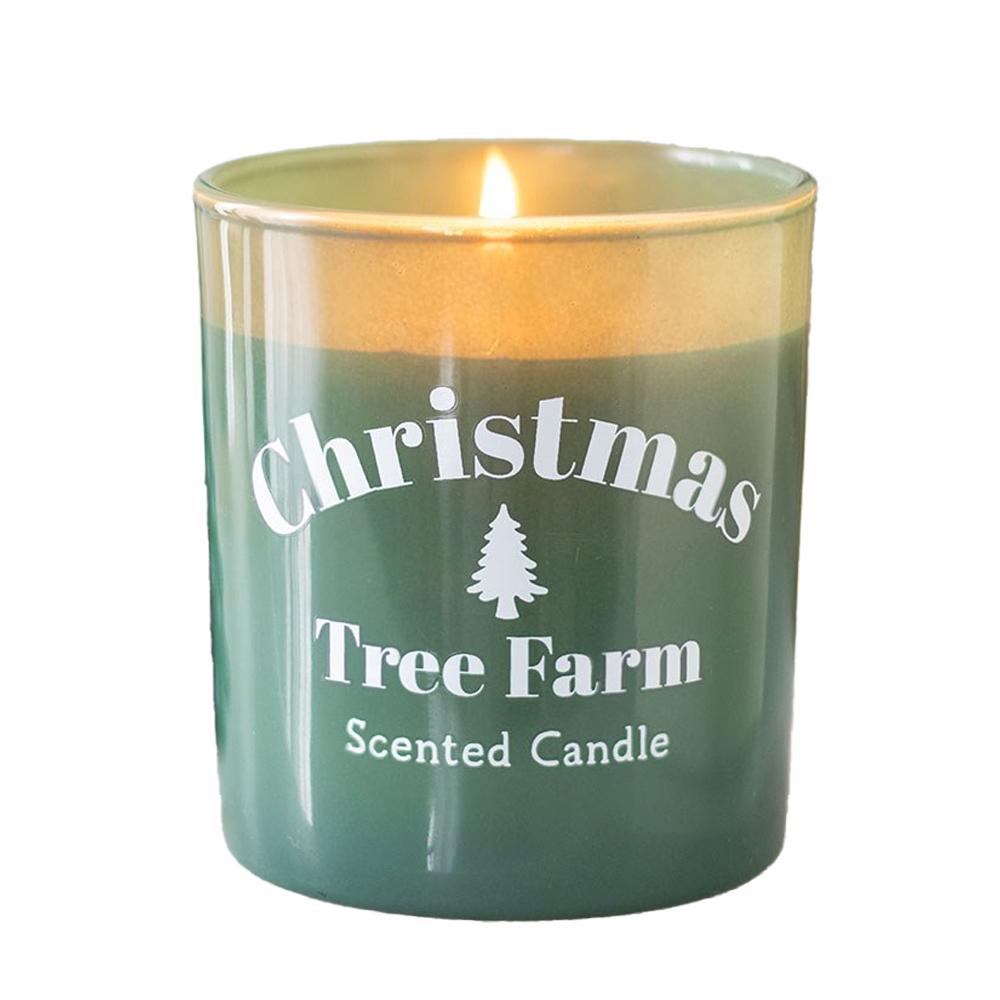 Something Different Farm Christmas Tree Candle & Holder