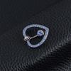 Women Hollow Rhinestones Party Bar Body Jewelry Belly Piercing Love Navel Ring Belly Button Ring