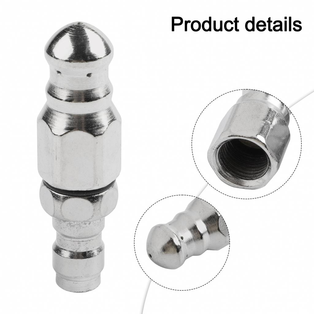 5000 PSI Sewer Jetter Nozzle for Pressure Washer Hose For 14 Inch Compatible