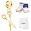 Gouden Hangende Bedel Met Een Schaar Kapper Scharen Kappers Schaar 925 Zilver