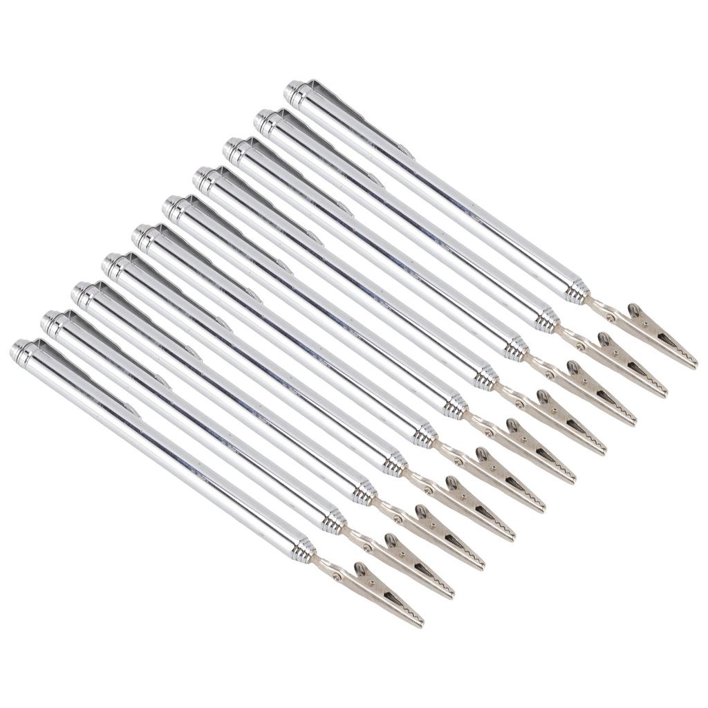 10 Stück Krokodilklemmen Edelstahl Langlebig Teleskopisches Design Breite Anwendung Armband Hilfe Werkzeug