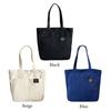 Women Canvas Tote Bag Solid Color Designer Ladies Casual Handbag Shoulder Bag Large Capacity Cotton Reusable Shopping Beach Bag