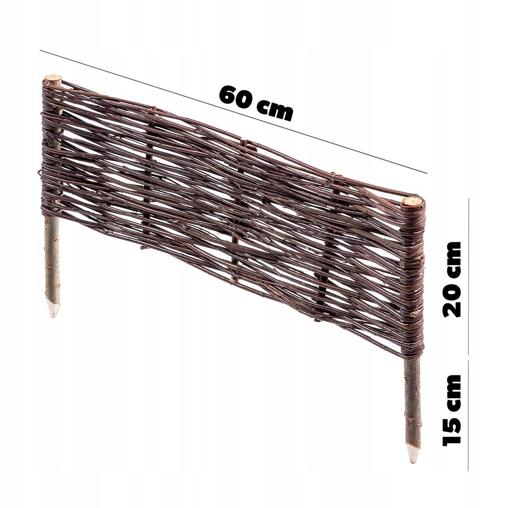 KADAX Wicker Palisade Fence Fence Edging