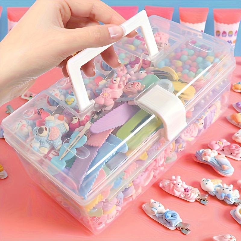 1pc Multi-function Large Capacity Storage Box - Portable Plastic Box Suitable for Jewelry, Hair Accessories, School Supplies