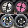 Geely Xingyuan Wheel Hub Stickers - Blackening Waterproof Decoration, Seven-Color Film, Scratch Concealment.