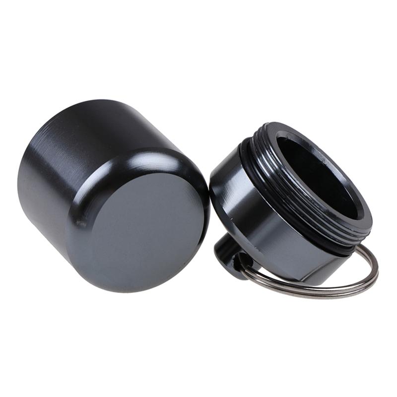 Keychain for Pill Holder Portable Aluminum Alloy Waterproof for Pill Box Mini for Pill for Case for Outdoor Travel for P