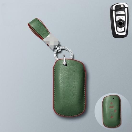 Genuine Leather Car Key Fob Case Cover For BMW X3 X4 X5 1 2 3 7 4 5 6 F10 F15 M5