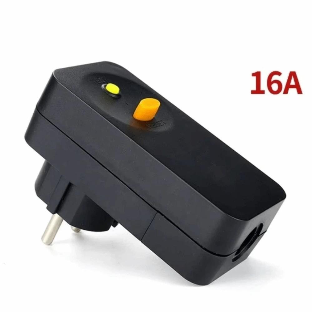 EU Plug Circuit Breaker Plug 10mA Leakage Protection Plug Replacement Plug  Personal Protection
