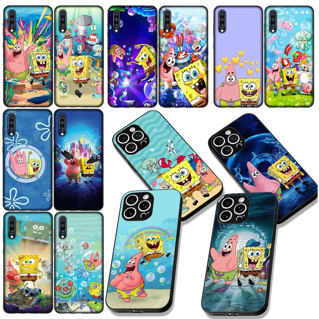 S-SpongeBobs S-SquarePants Phone Cover for Samsung Galaxy S22 S21 S20 FE Ultra Plus A35 A36 A37 A33 A34 A04 A71 Protective Case